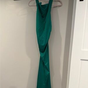 Commense Teal Wrap Dress